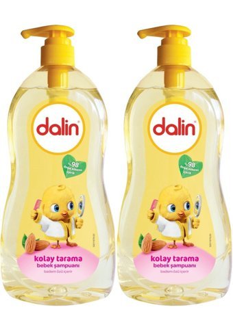 Dalin Kolay Tarama Göz Yakmayan Hipoalerjenik Tüm Ciltler İçin Badem Özlü Bebek Şampuanı 2x400 ml