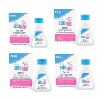 Sebamed Göz Yakmayan Hipoalerjenik Yenidoğan Tüm Ciltler İçin Papatya Özlü Bebek Şampuanı 4x20 ml
