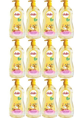 Dalin Kolay Tarama Göz Yakmayan Hipoalerjenik Tüm Ciltler İçin Badem Özlü Bebek Şampuanı 12x400 ml