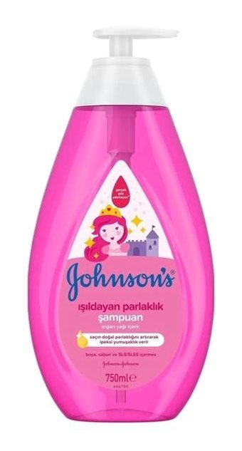 Johnson's Baby Işıldayan Parlaklık Göz Yakmayan Hipoalerjenik Hassas Ciltler İçin Argan Yağlı Bebek Şampuanı 750 ml