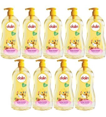 Dalin Kolay Tarama Göz Yakmayan Hipoalerjenik Tüm Ciltler İçin Badem Özlü Bebek Şampuanı 9x400 ml