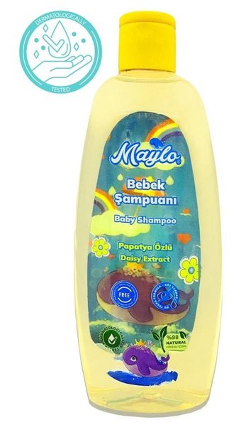 Maylo Göz Yakmayan Hipoalerjenik Hassas Ciltler İçin Papatya Özlü Bebek Şampuanı 500 ml
