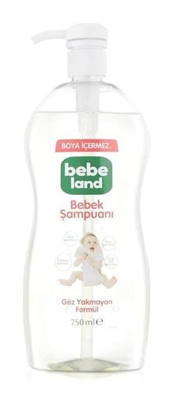 Bebeland Göz Yakmayan Tüm Ciltler İçin Elmalı Bebek Şampuanı 2x750 ml