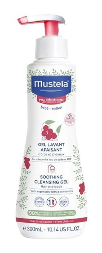 Mustela Göz Yakmayan Hipoalerjenik Yenidoğan Hassas Ciltler İçin Üzümlü Bebek Şampuanı 300 ml