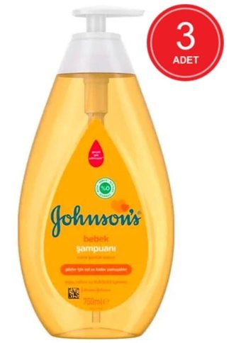 Johnson's Baby Göz Yakmayan Hipoalerjenik Hassas Ciltler İçin Argan Yağlı Bebek Şampuanı 3x750 ml