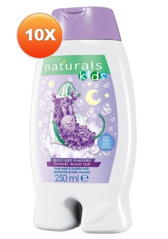 Avon Natural Kids Göz Yakmayan Tüm Ciltler İçin Lavantalı Bebek Şampuanı 10x250ml