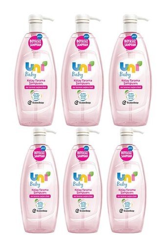 Uni Baby Kolay Tarama Göz Yakmayan Hipoalerjenik Tüm Ciltler İçin Bebek Şampuanı 6x700 ml