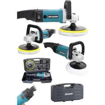 Dragro Drg- Alman 4200 W 4800 Devir/Dk 180 Mm Disk Kablolu Pasta Cila Elektrikli Polisaj Makinesi