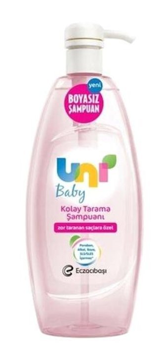 Uni Baby Kolay Tarama Göz Yakmayan Hipoalerjenik Tüm Ciltler İçin Hindistan Cevizli Bebek Şampuanı 700 ml