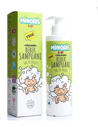 Minoris Baby Göz Yakmayan Hipoalerjenik Hassas Ciltler İçin Aloe Veralı Bebek Şampuanı 400 ml