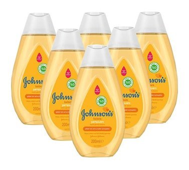 Johnson's Baby Göz Yakmayan Hipoalerjenik Hassas Ciltler İçin Argan Yağlı Bebek Şampuanı 6x200 ml