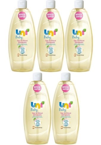 Uni Baby Göz Yakmayan Hipoalerjenik Tüm Ciltler İçin Bebek Şampuanı 5x500 ml