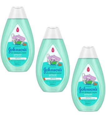 Johnson's Baby Kral Şakir Göz Yakmayan Hipoalerjenik Hassas Ciltler İçin Bebek Şampuanı 3x500 ml