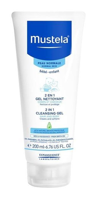 Mustela 2'si 1 Arada Göz Yakmayan Hipoalerjenik Yenidoğan Tüm Ciltler İçin Avokadolu Bebek Şampuanı 200 ml