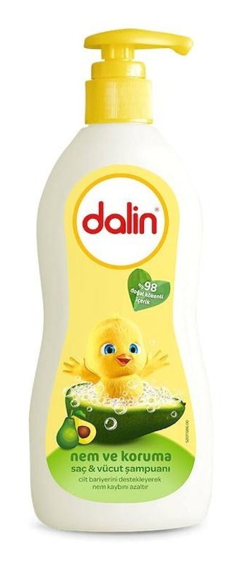 Dalin Nem Koruma Göz Yakmayan Hipoalerjenik Tüm Ciltler İçin Avokadolu Bebek Şampuanı 400 ml