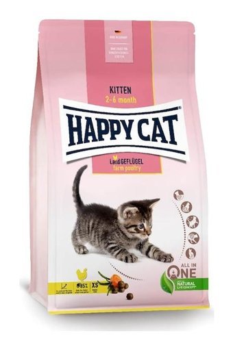Happy Cat Junior Geflügel Tavuklu Yavru Kuru Kedi Maması 4 kg