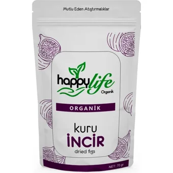 Happy Life Organik İncir 70 gr