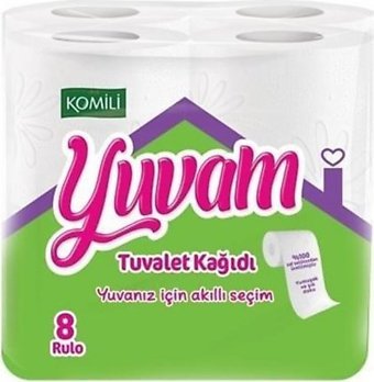 Komili 2 Katlı 8'li Rulo Tuvalet Kağıdı