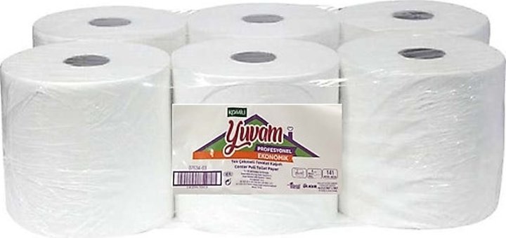 Komili 2 Katlı İçten Çekmeli 6'lı Rulo Jumbo Tuvalet Kağıdı
