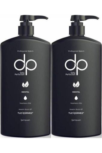 DP Daily Perfection Besleyici Onarıcı Arındırıcı Tüm Saçlar İçin Tuzsuz Sülfatsız Mentol Standart Unisex Şampuanı