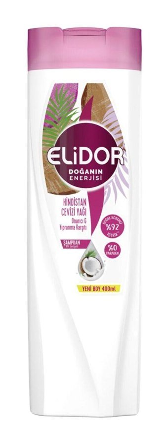Elidor Hindistan Cevizi Yağı Arındırıcı Tüm Saçlar İçin Sade Standart Unisex Şampuanı