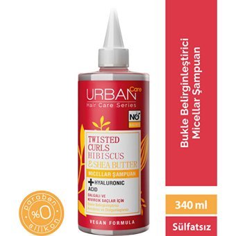 Urban Care Arındırıcı Tüm Saçlar İçin Kıvırcık Saçlar İçin Sülfatsız Hibiskus-Shue Butter Standart Unisex Şampuanı