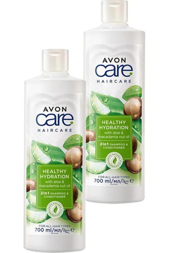 Avon Care Nemlendirici Onarıcı Arındırıcı Tüm Saçlar İçin Aloe Vera Kremli Şampuan 2 si Bir Arada Kadın Şampuanı
