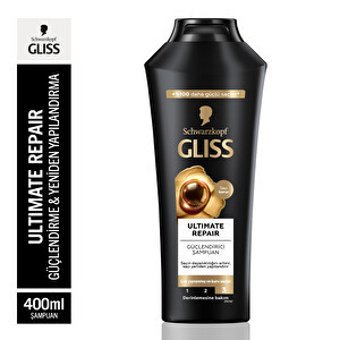 Gliss Ultimate Repair Arındırıcı Tüm Saçlar İçin Sade Standart Unisex Şampuanı 400 ml
