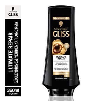 Gliss Ultimate Repair Arındırıcı Tüm Saçlar İçin Sade Kremli Şampuan Standart Unisex Şampuanı 360 ml