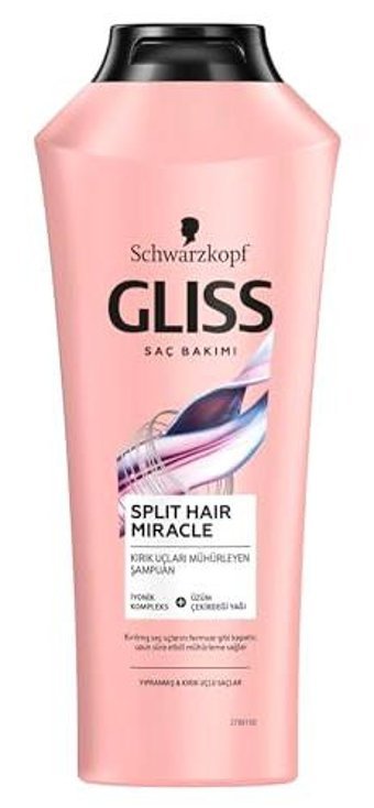 Gliss Split Hair Miracle Onarıcı Tüm Saçlar İçin Sade Standart Unisex Şampuanı 360 ml
