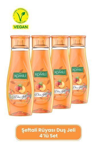 Komili Şeftali Yaz Meyveleri Duş Jeli 4x500 ml