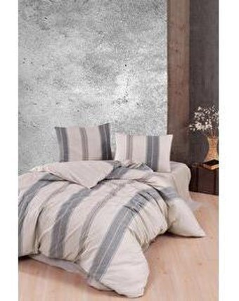 Varol Laura Home Milano Pamuk Dört Mevsim 200 x 220 cm Desenli Çift Kişilik Nevresim Takımı Bej