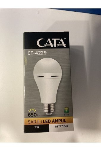 Cata Ct-4229 7 W Tasarruflu Beyaz Rgb Şarjlı E27 Armut Led Ampül