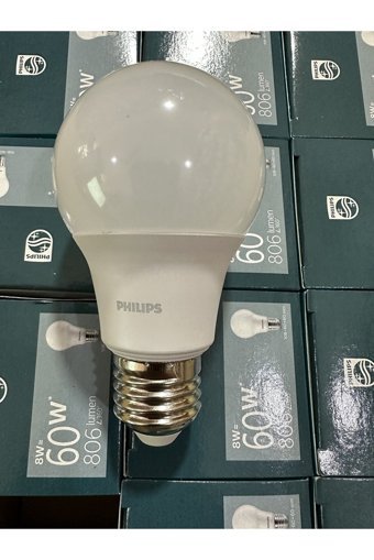 Philips Essential 60 W Tasarruflu Sarı E27 Armut Led Ampül