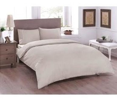 Taç Basic Pamuk Dört Mevsim 200 x 220 cm Çift Kişilik Nevresim Takımı Taş