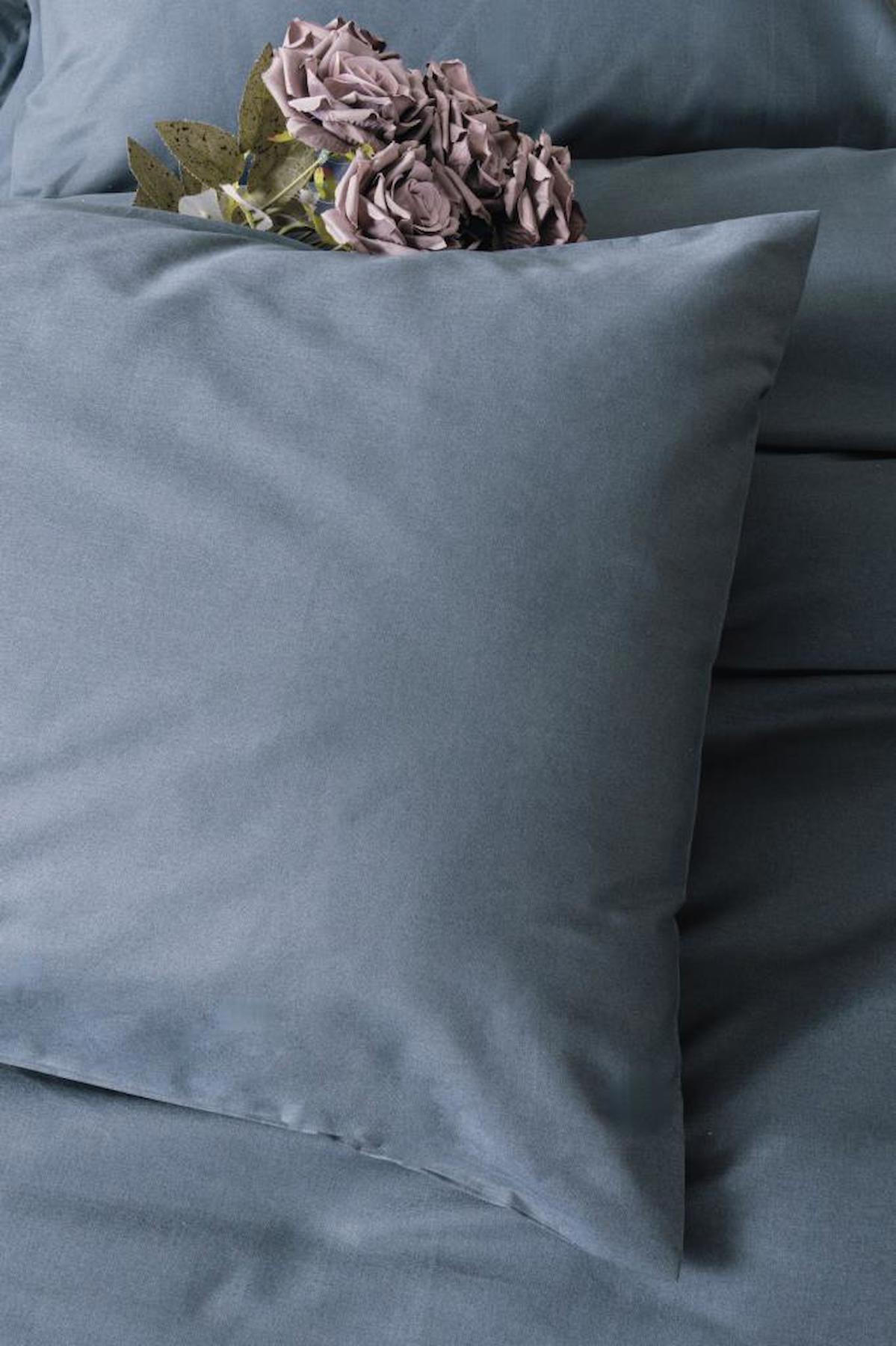 Cotton Box Plain Pamuk Dört Mevsim 200 x 220 cm Çift Kişilik Nevresim Takımı Antrasit