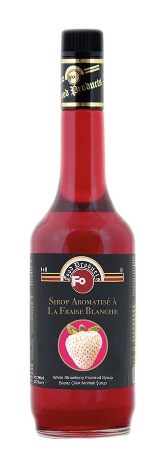 Fo Beyaz Çilek Aromalı Kahve Şurubu 700 ml