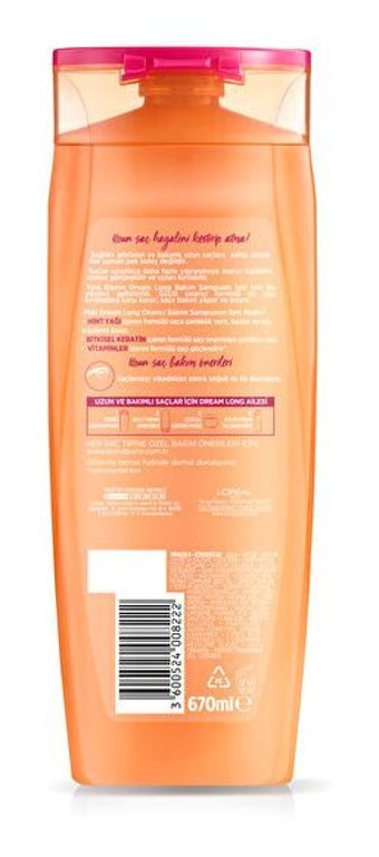 L'Oréal Paris Elseve Dream Long Onarıcı Bakım Şampuanı 670 ml