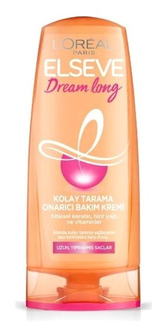 L'oréal Paris Elseve Dream Long Onarıcı Nemlendirici Hint Yağı Keratin Vitaminler Kadın Saç Kremi 390 ml