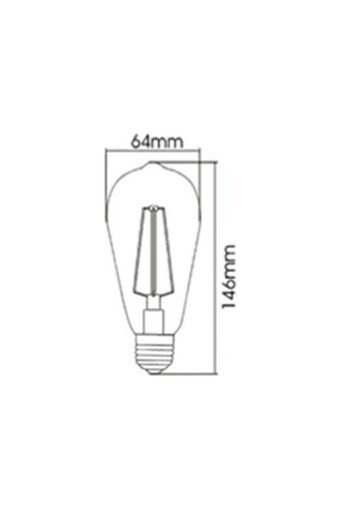 Cata Ct 4284 6 W Tasarruflu Koyu Sarı E27 Armut Led Ampül