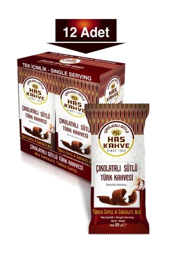 Has Sütlü Çikolatalı Türk Kahvesi 12x20 gr