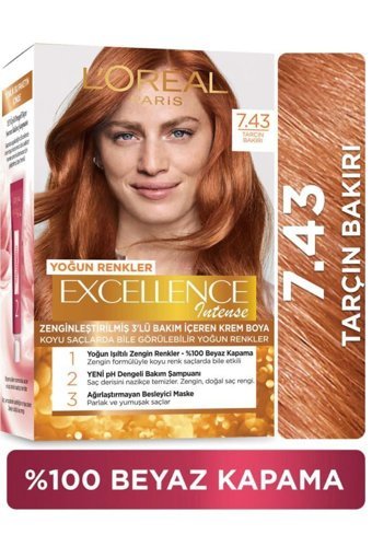 L'Oreal Professionnel 7.43 Tarçın Bakır Amonyaksız Krem Saç Boyası