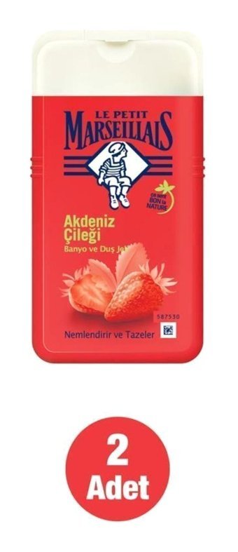 Le Petit Marseillais Akdeniz Çileği Duş Jeli 2x250 ml