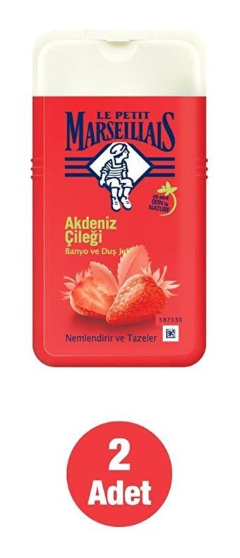 Le Petit Marseillais Akdeniz Çileği Vanilyalı Duş Jeli 2x250 ml