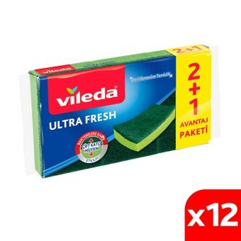 Vileda Ultra Fresh Oluklu 36'lı Bulaşık Süngeri