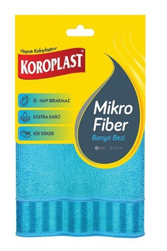 Koroplast Banyo 2'li Mikrofiber Temizlik Bezi