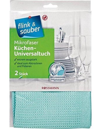 Flink Sauber Tüm Yüzeyler 2'li Mikrofiber Temizlik Bezi