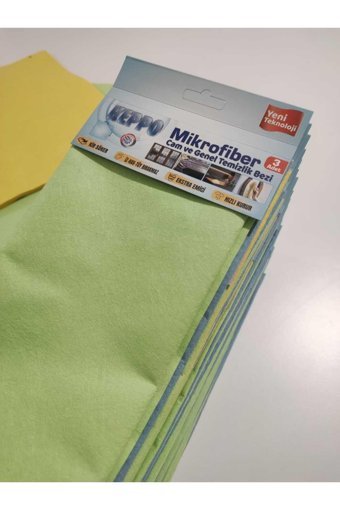 Keppo 3'lü Mikrofiber Temizlik Bezi