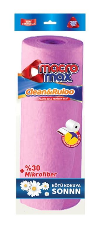 Macromax Clean&Rulo Tekli Mikrofiber Temizlik Bezi