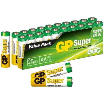 GP Super LR6 Alkalin AA / Kalem Pil 20'li